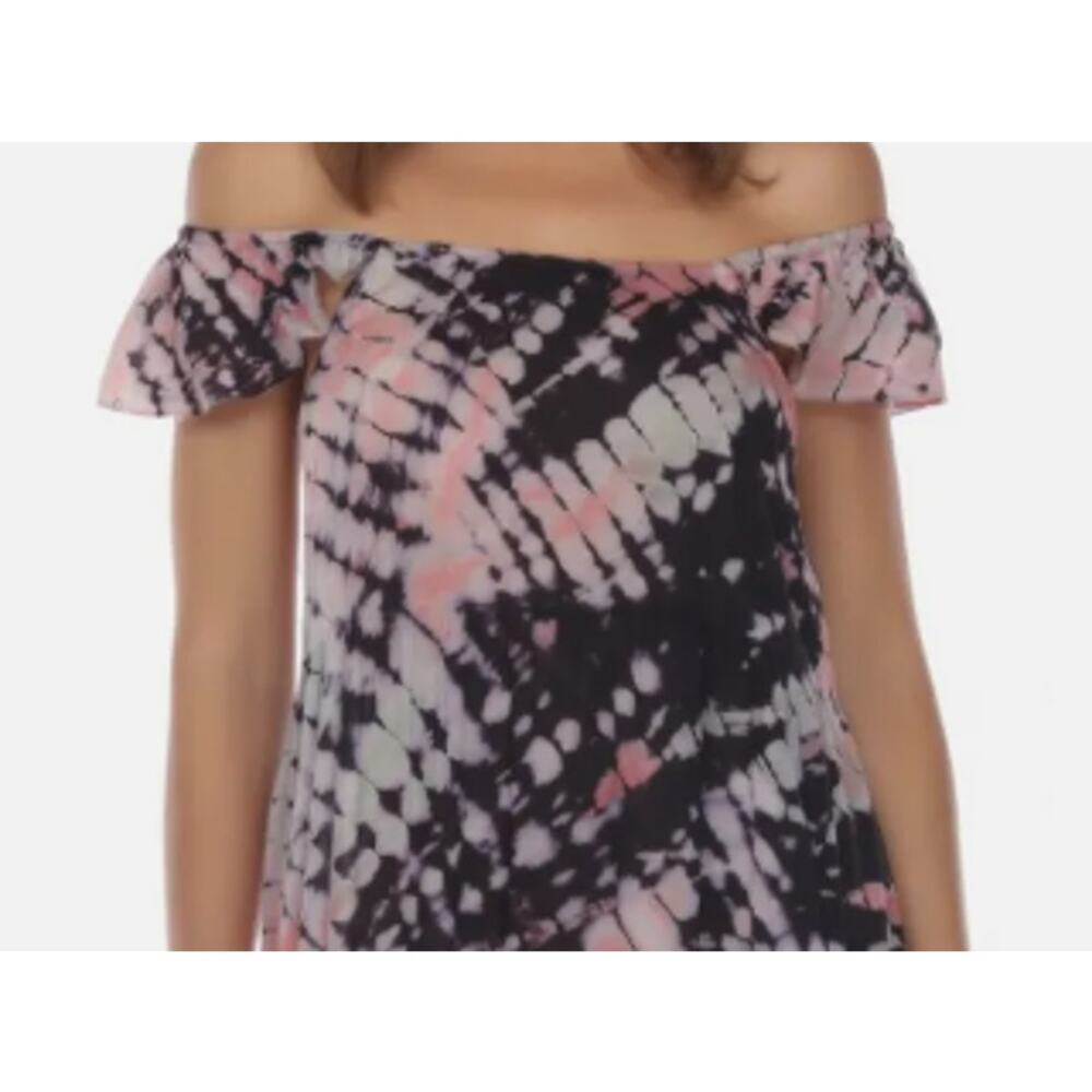 Pink Tie-Dye Maxi Swim Cover-Up Dress Raviya Size Medium - Picture 5 of 7